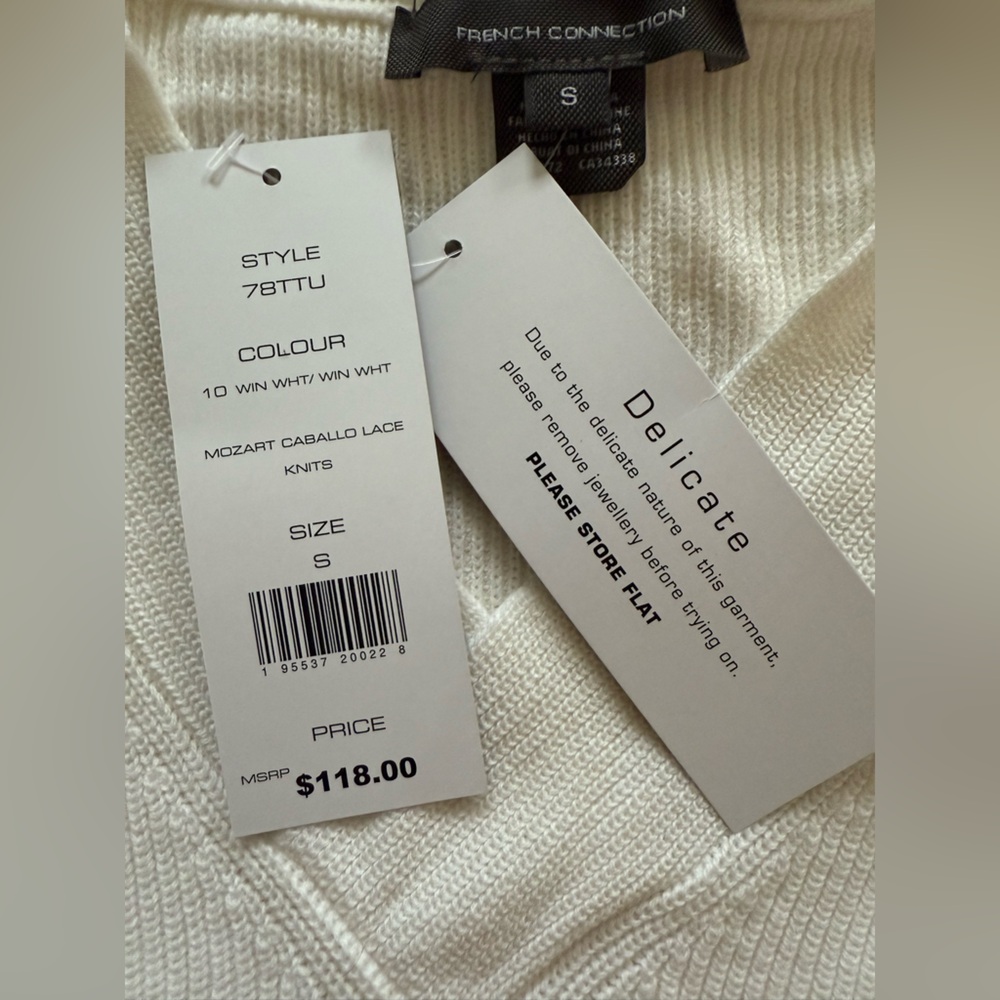 NWT - French Connection - Caballo Lace Knit Sweater - Size Small - Picture 9 of 10